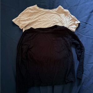 Kyte BABY - 2T - bundle of 2 shirts (black long sleeve, blush short sleeve)